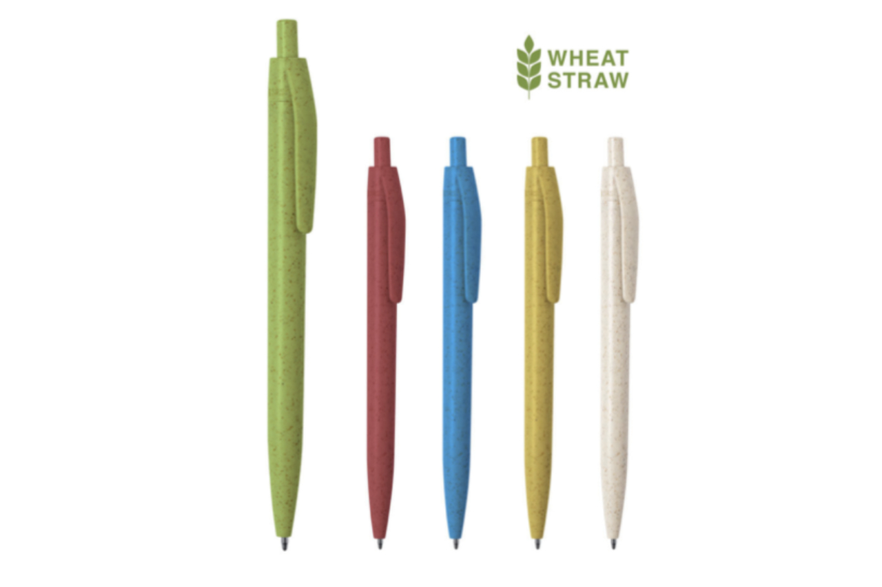 <p>The barrel of the 'Straw Pen' can be customised with single-colour pad printing or multi-colour direct digital printing.</p>